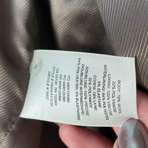 Aritzia Wilfred Rocco Wool Coat Dovetail Taupe - Picture 10 of 10